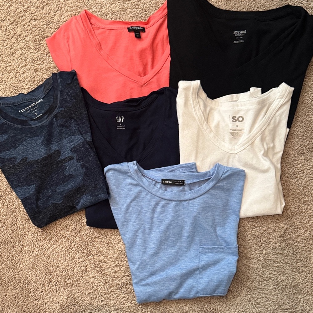 Assorted V-Neck T-Shirts